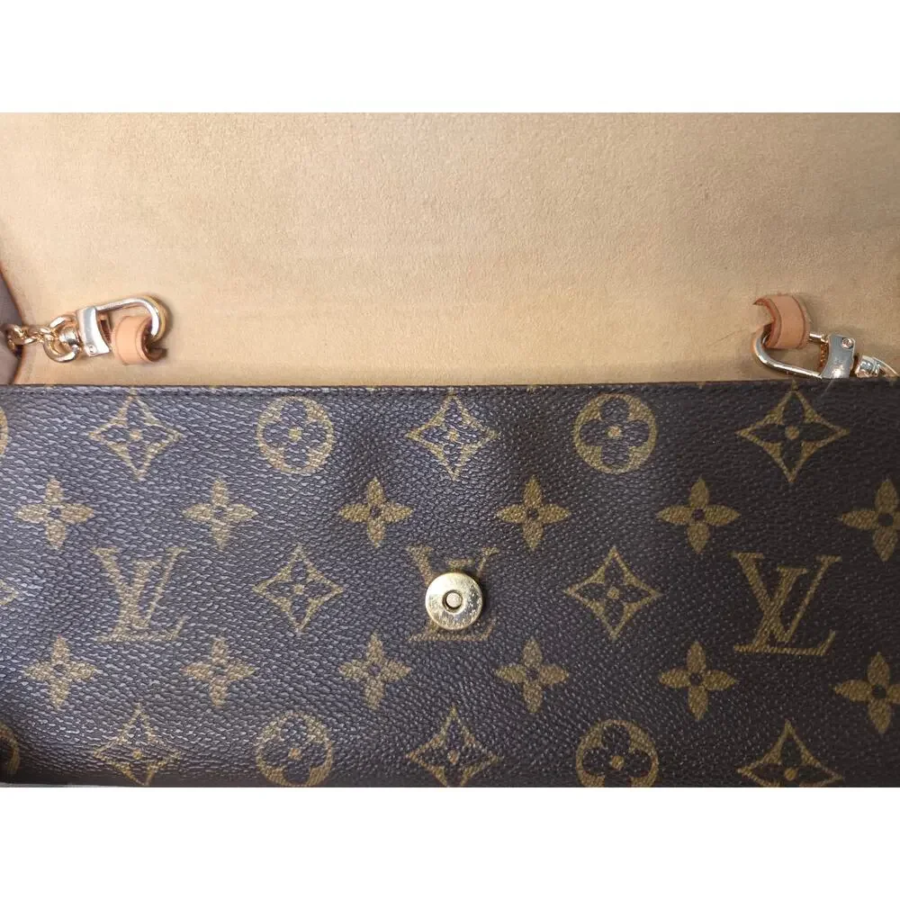 Louis Vuitton Vintage Monogram Twin Pochette GM LV Bag Clutch